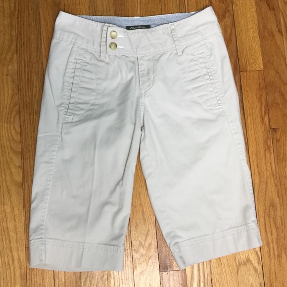 Eddie Bauer Pants - Eddie Bauer 2 Bermuda Shorts Khakis Chinos Khaki